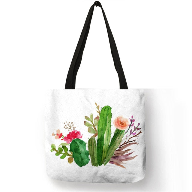 Fashion Tropical Plant Tote Bags