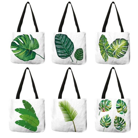 Fashion Tropical Plant Tote Bags